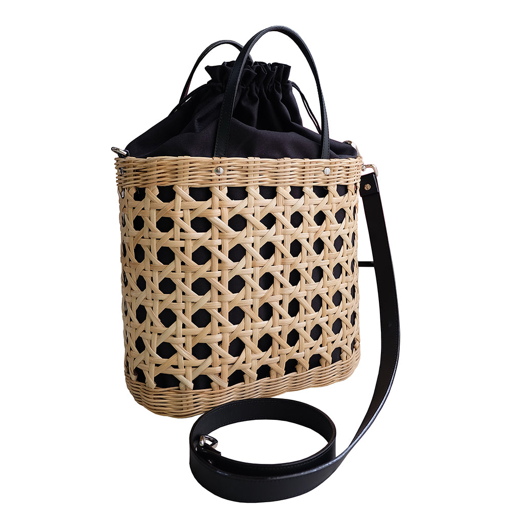 "Rika" Large Oval Rattan Carryall