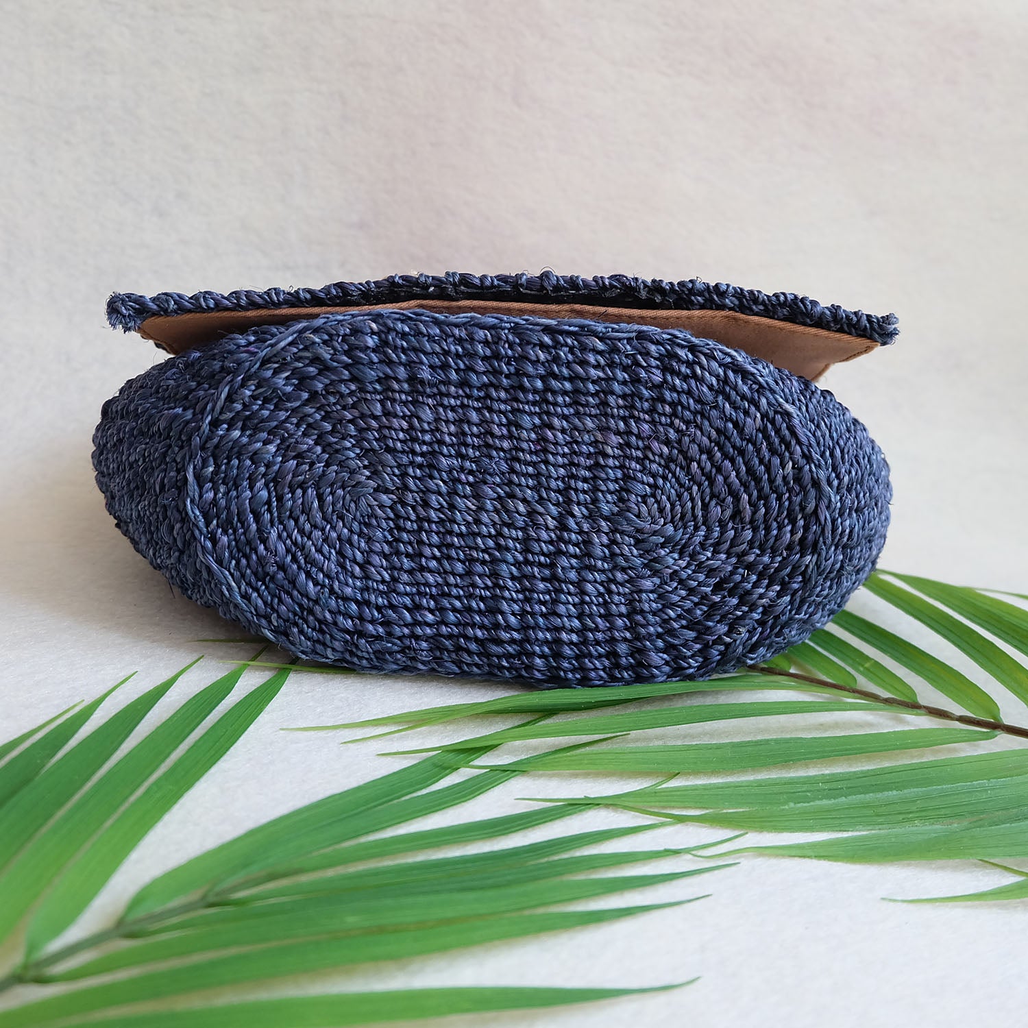 "Señorita" Small Embroidered Abaca Crossbody Bag