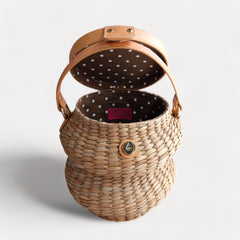 "Amelie" Curved Seagrass Bucket