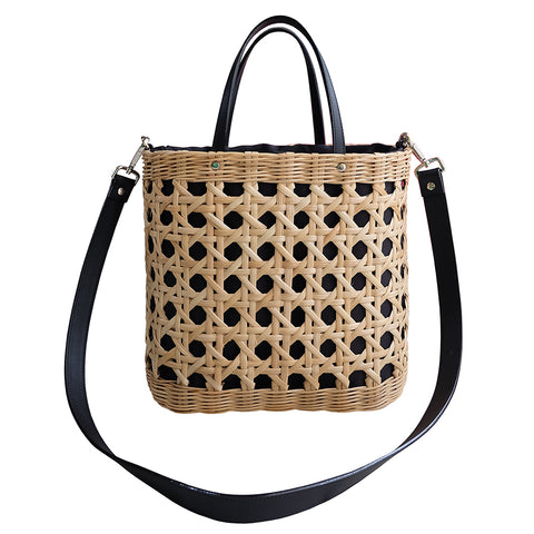 "Rika" Large Oval Rattan Carryall